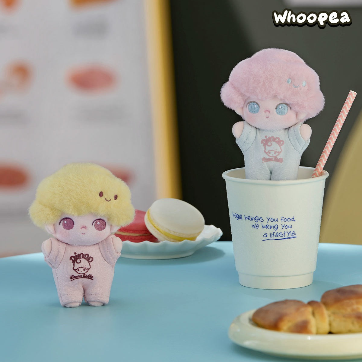 DIMOO Crush on Coffee キーチェーン　アソートボックス DIMOO Crush on Coffee Series-Soft-faced Plush Keychain Blind