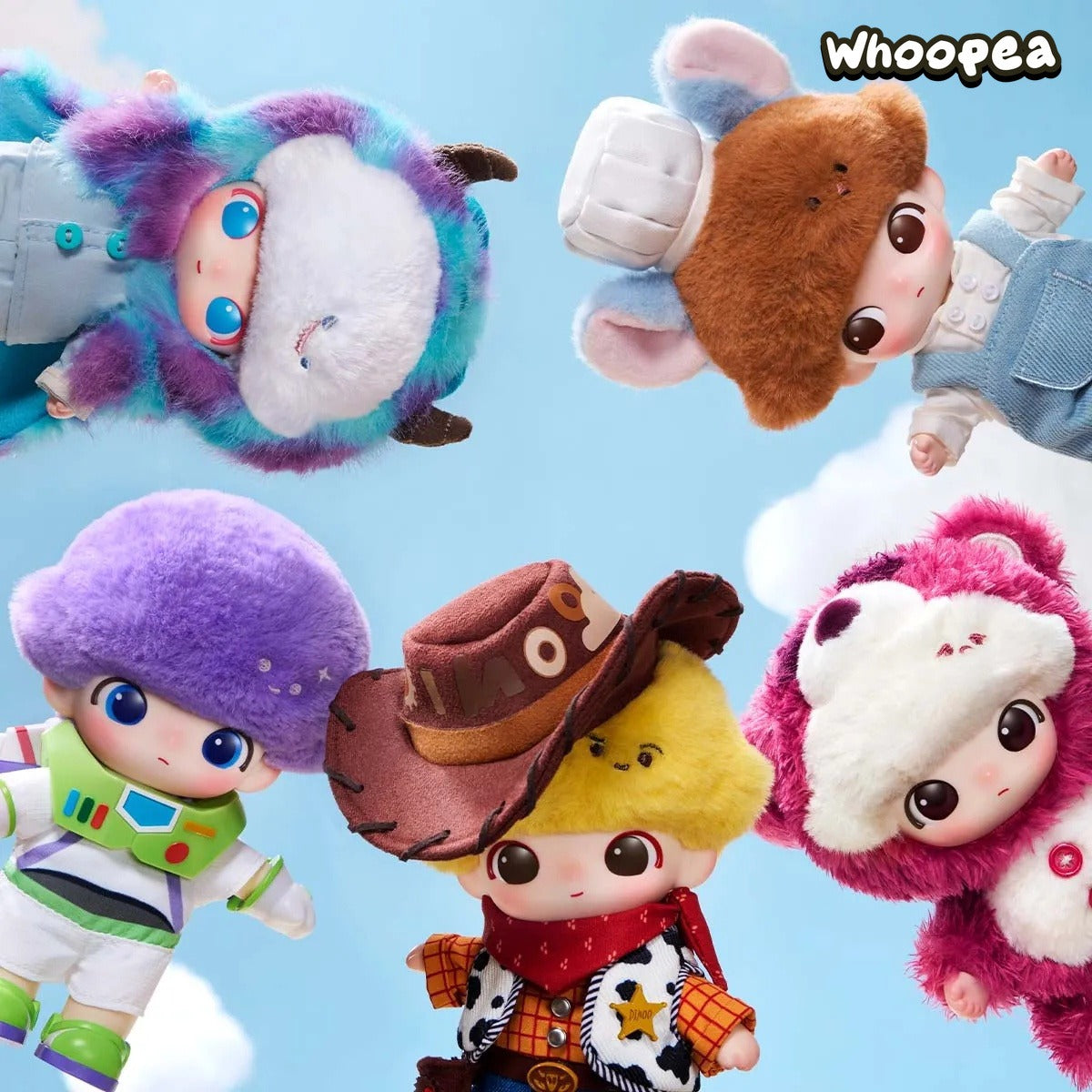 POP MART DIMOO WORLD × PIXAR Series Vinyl Plush Pendant Blind Box