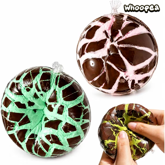 Crispy Wax Slow Rise Stress Ball Wax Cracking Squishy - Sensory Fidget Toy