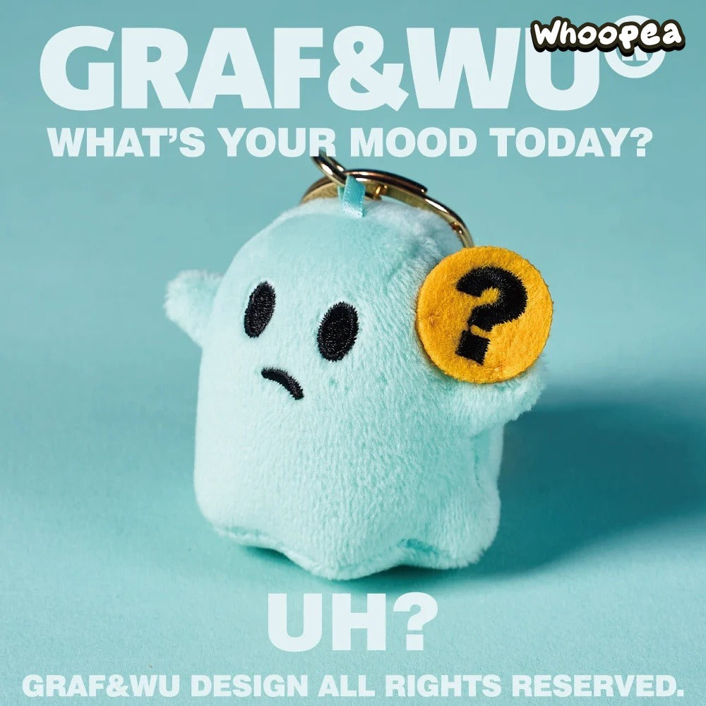 GRAF&WU What's Your Mood Today? Mini Series Ghosts Keychain Collection