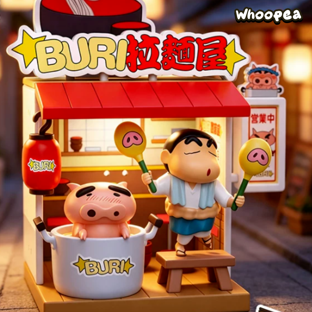 Crayon Shin-chan Kasukabe Mini Store Series Figures Blind Box
