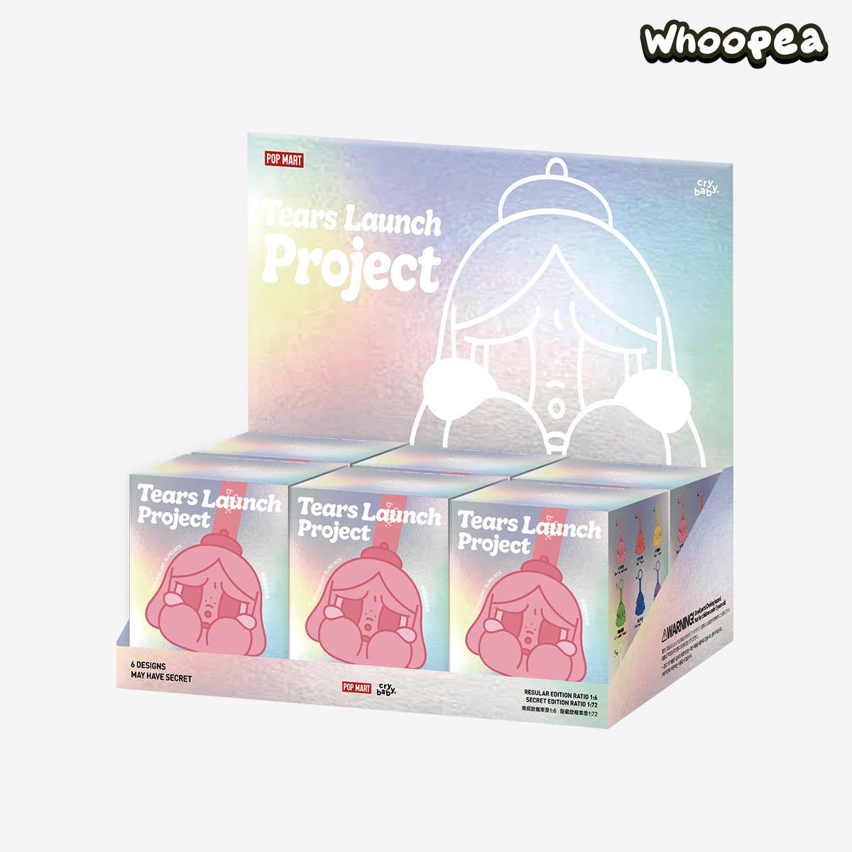 POP MART CRYBABY Tear Launch Project Series Plush Pendant Blind