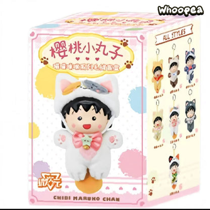 Chibi Maruko chan Meow Meow Kitty Series Plush Pendant Blind Box