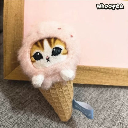 Mofusand Ice Cream Series Plush Fridge Magnet Blind Box
