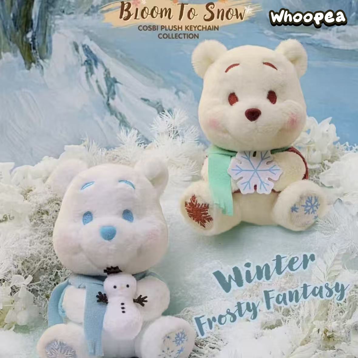 DSN Winnie the Pooh Bloom To Snow Series Cosbi Plush Keychain Collection Blind Box