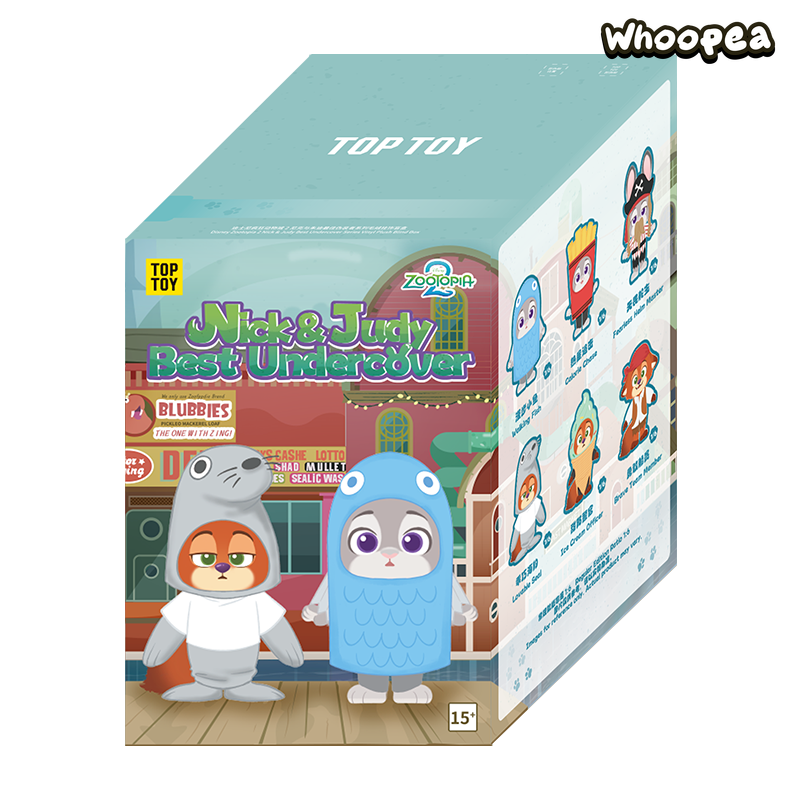 ZOOTOPIA 2 NICK and JUDY Best Undercover Keychain Plush Series Figure Blind Box