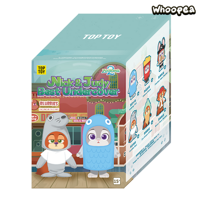 ZOOTOPIA 2 NICK and JUDY Best Undercover Keychain Plush Series Figure Blind Box