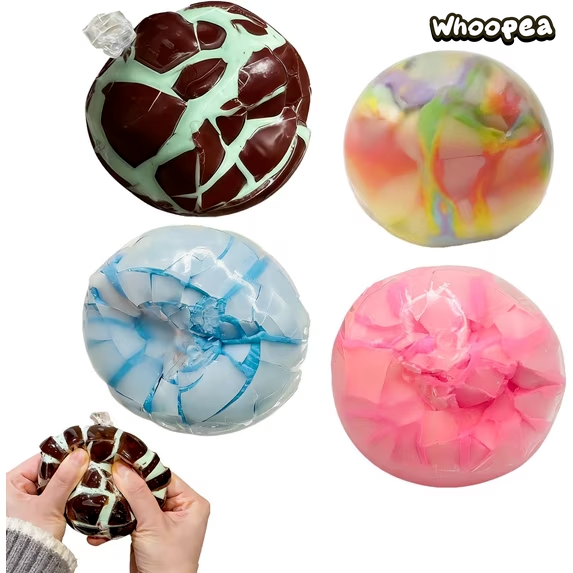 Crispy Wax Slow Rise Stress Ball Wax Cracking Squishy - Sensory Fidget Toy