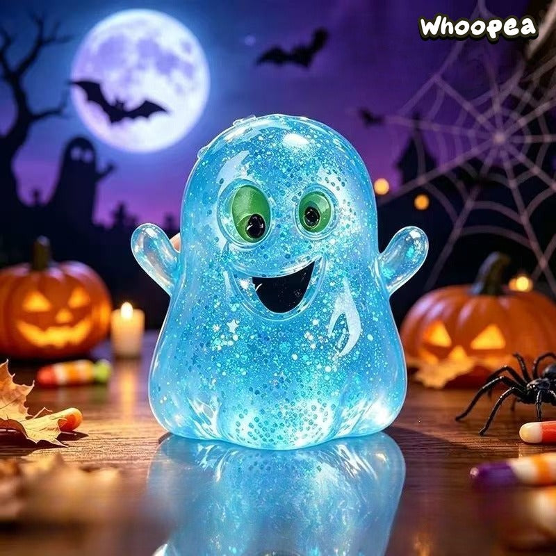 Halloween Glitter Ghost Slow Rising TPR Squishy - Sensory Fidget Toy