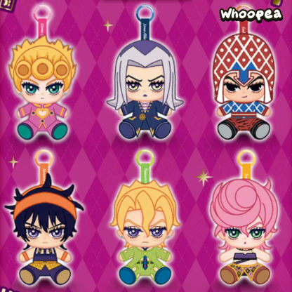 JoJo's Bizarre Adventure Golden Wind Series Chibi Sitting Plush Pendant Blind Box (PRE-ORDER)