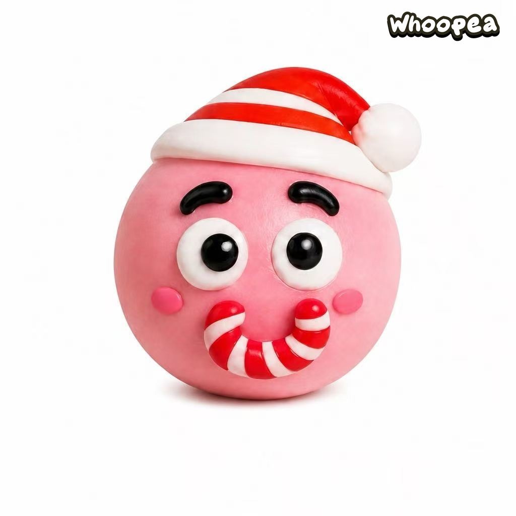 Christmas Funny Face Shaving Foam Filled Squishy - Sensory Fidget Toy
