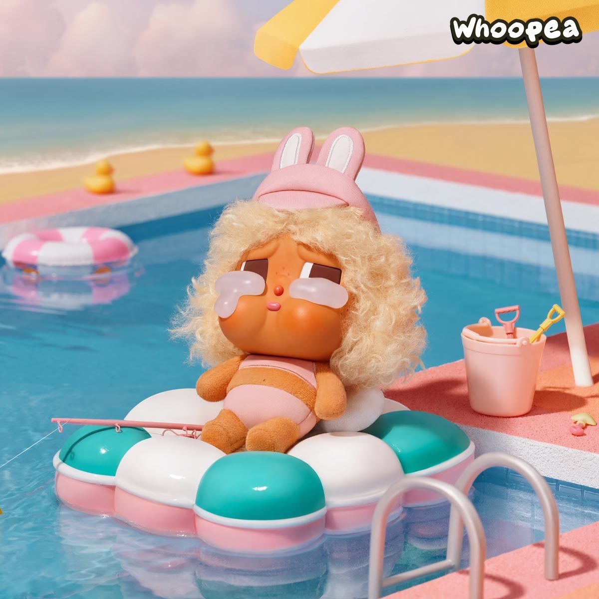 CRYBABY Vacation Mode On Series-Vinyl Plush Pendant Blind Box