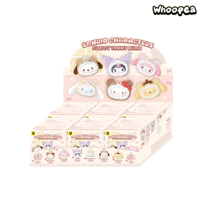 SANRI0 Fluffy Teddy Bear Plush Keychain Gift Blind Box