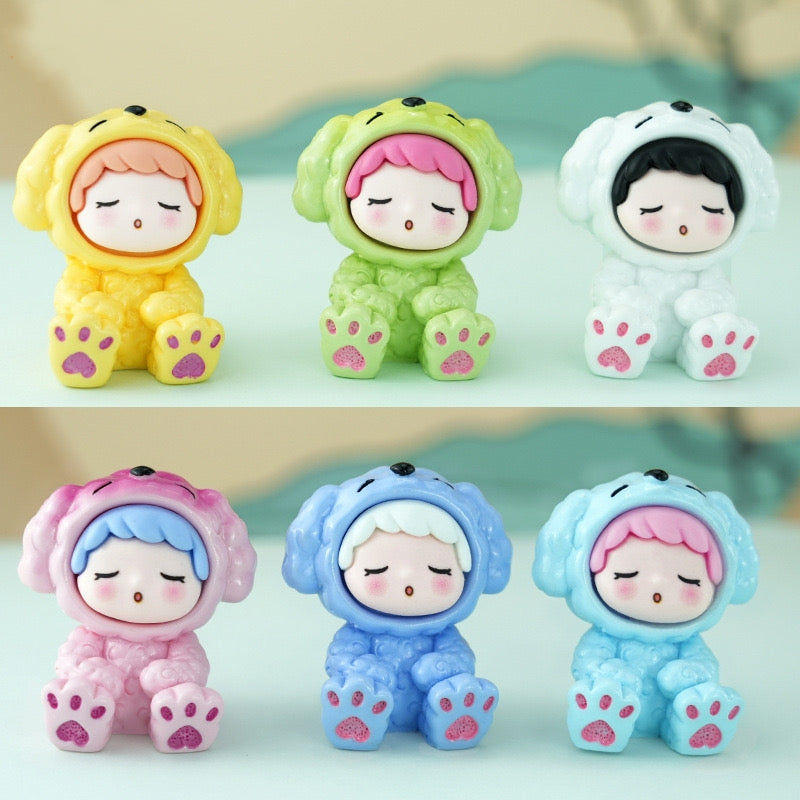 Sleeping Boy Collection, Mini Figures, 6 Colors