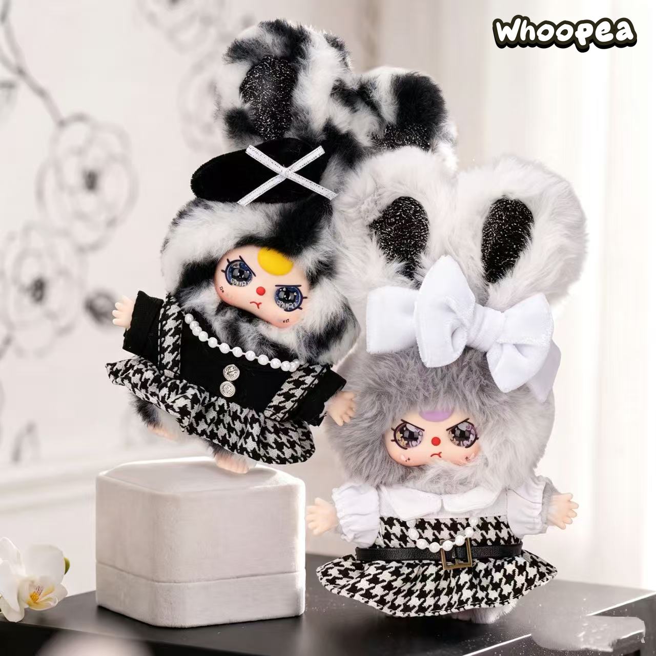 Baby Three Absolute Black White Series Plush Pendant Blind Box