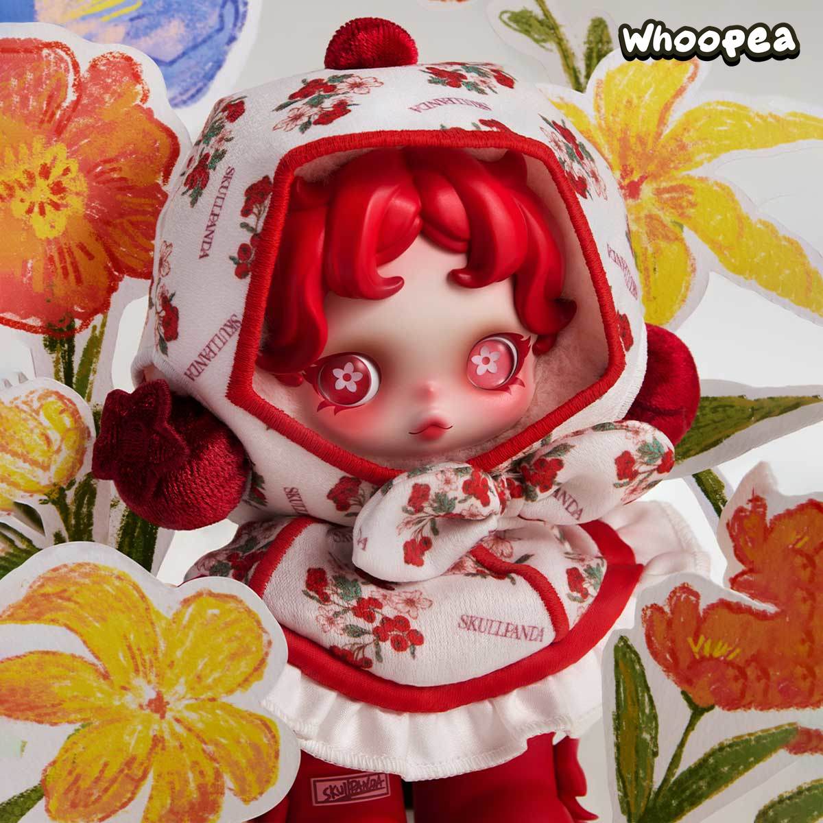 POPMART Skullpanda 展示台｜Amid Flowers POPMART SKULLPANDA Amid Flowers Plush Doll Pendant – WHOOPEA