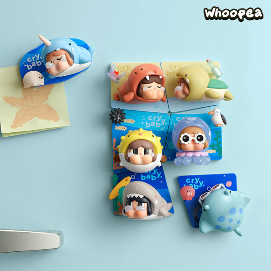 POP MART CRYBABY Cry Me an Ocean Series Fridge Magnet Blind Box(PRE-ORDER）