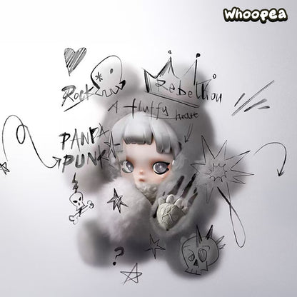POP MART θ SKULLPANDA Punk Panda Plush Doll