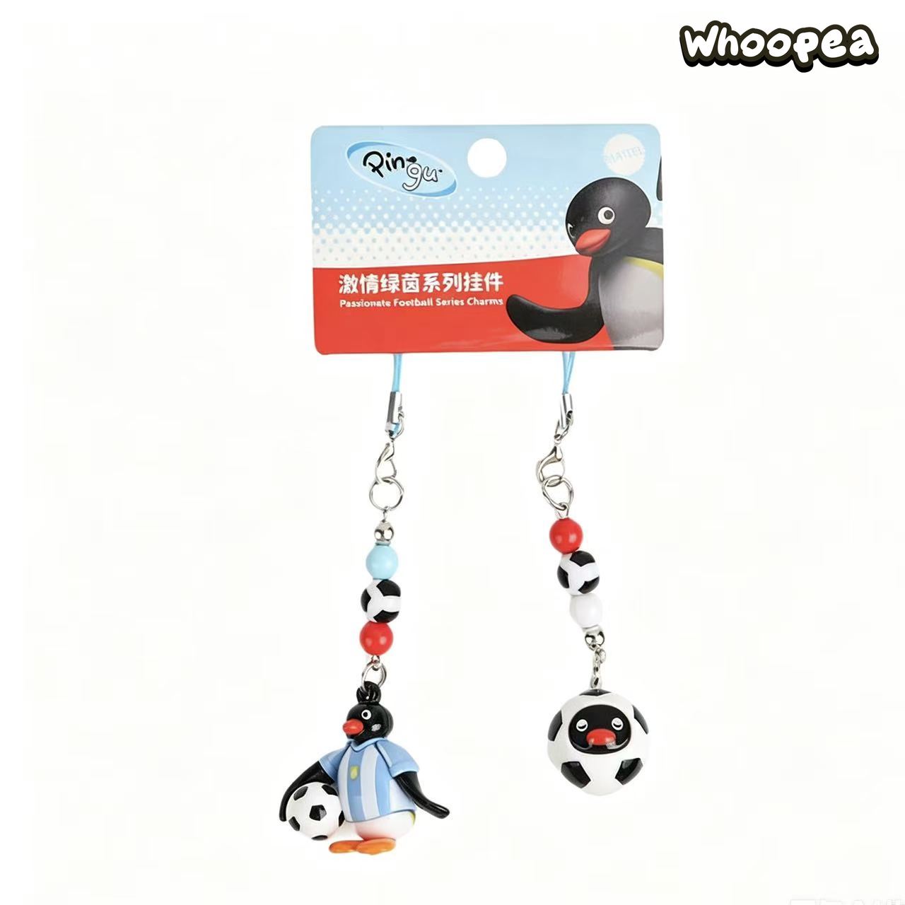 Pingu Football Passion Series Vinyl Pendant Key Chain