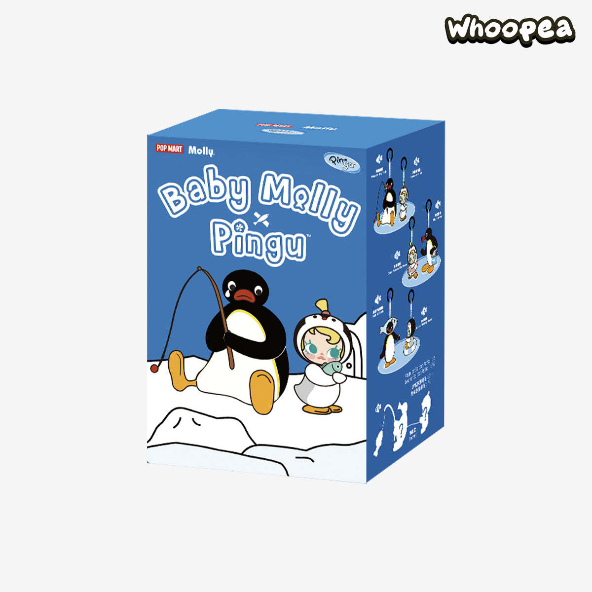 Baby Molly × Pingu Happy Fishing Series-Vinyl Plush Pendant Blind Box