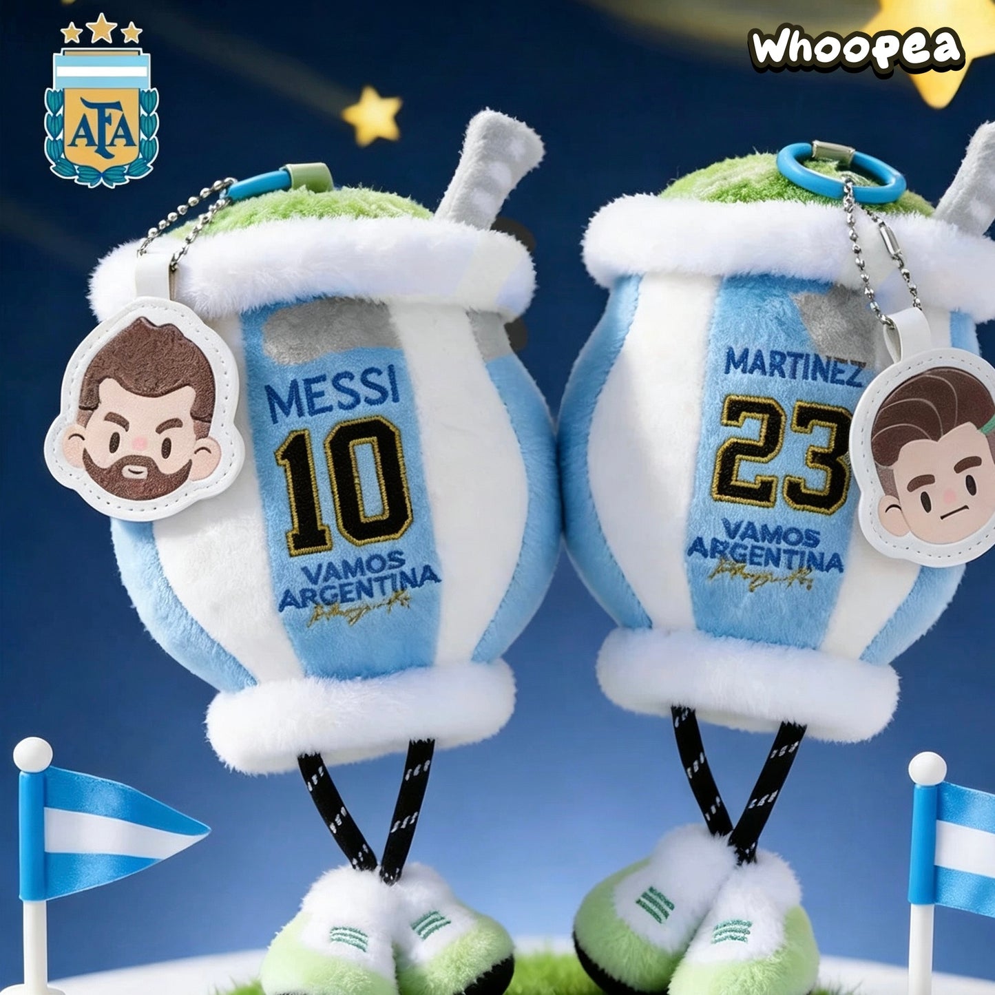 World Cup Argentina National Team VAMOS ARGENTINA Series Tea Scented Plush Pendant (PRE-ORDER)