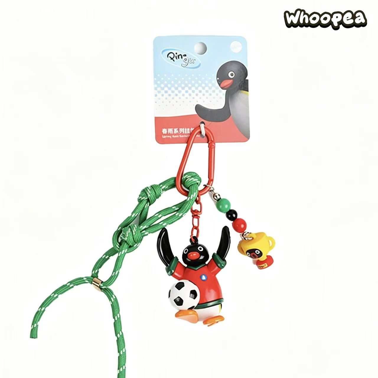 Pingu Football Passion Series Vinyl Pendant Key Chain