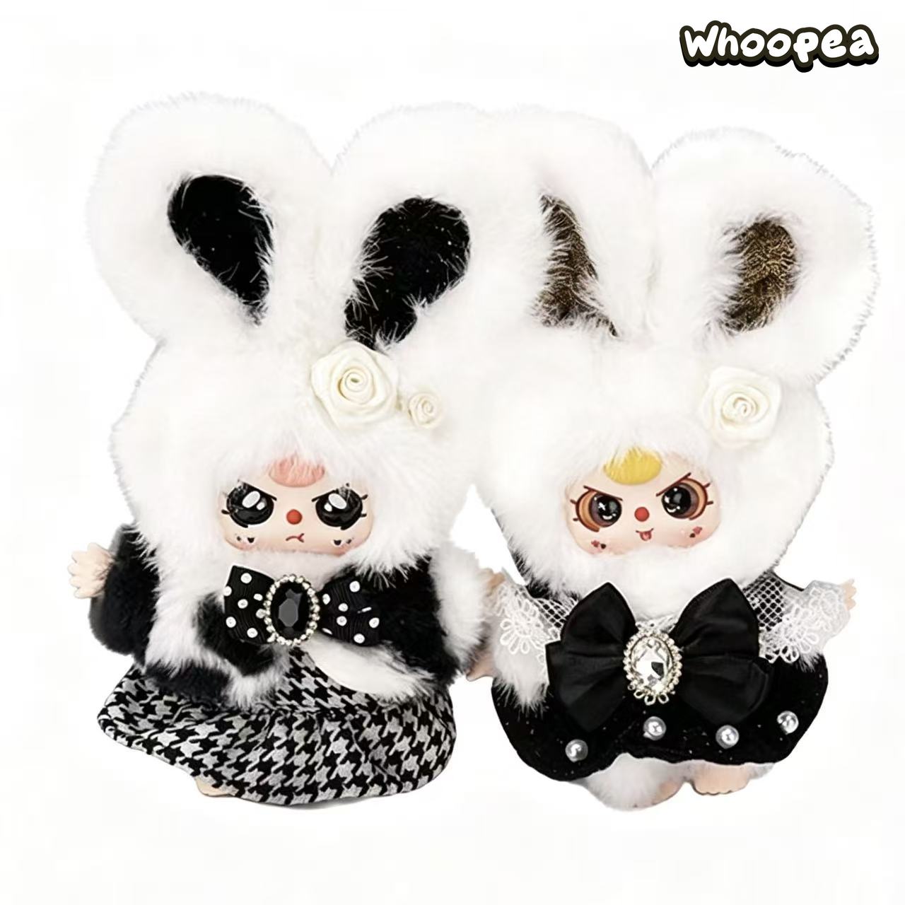 Baby Three Absolute Black White Series Plush Pendant Blind Box