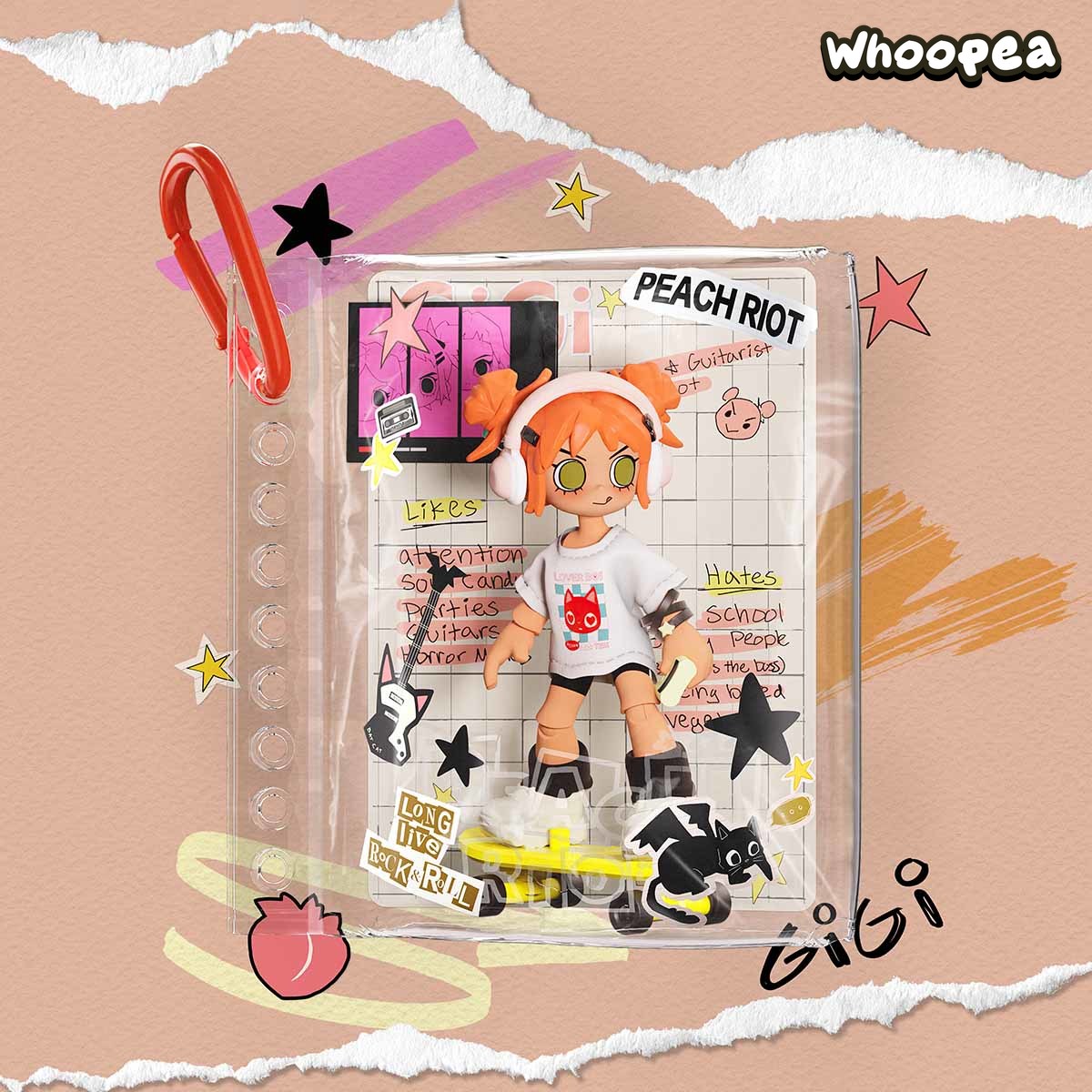 POP MART Peach Riot Carry the Music Series Block Pendant Blind Box (PRE-ORDER)