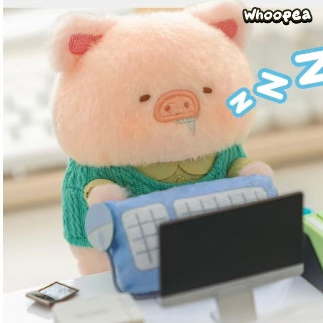 LuLu the Piggy My Workplace Partners Series Plush Pendant Blind Box