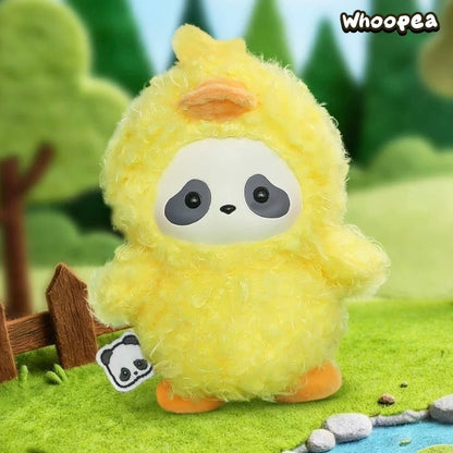 Panda Roll The Zoo In Hands Series Plush Pendant Blind Box