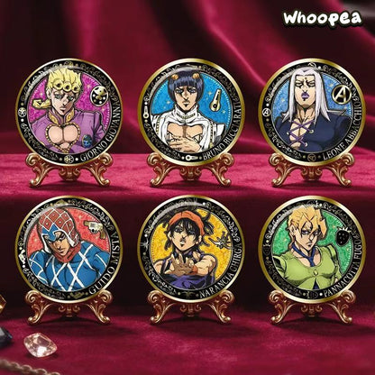 JoJo's Bizarre Adventure Golden Wind Gilt Series Badge Blind Box