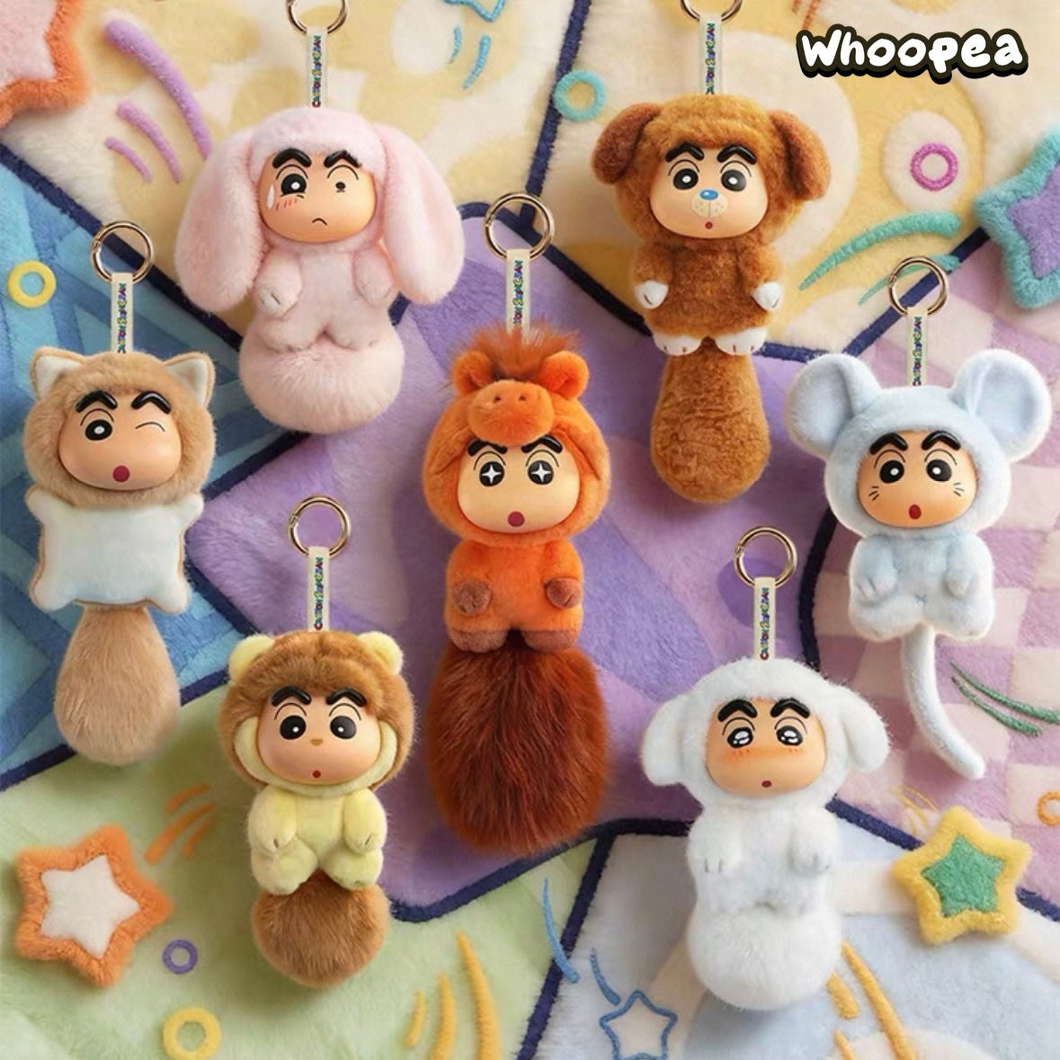 Crayon Shin Chan Big Tails Series V2 Plush Pendant Blind Box