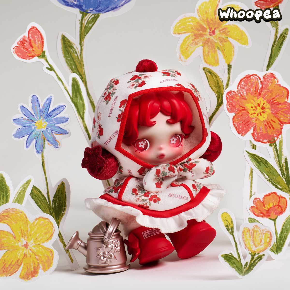 POPMART SKULLPANDA Amid Flowers Plush Doll Pendant (PRE-ORDER）