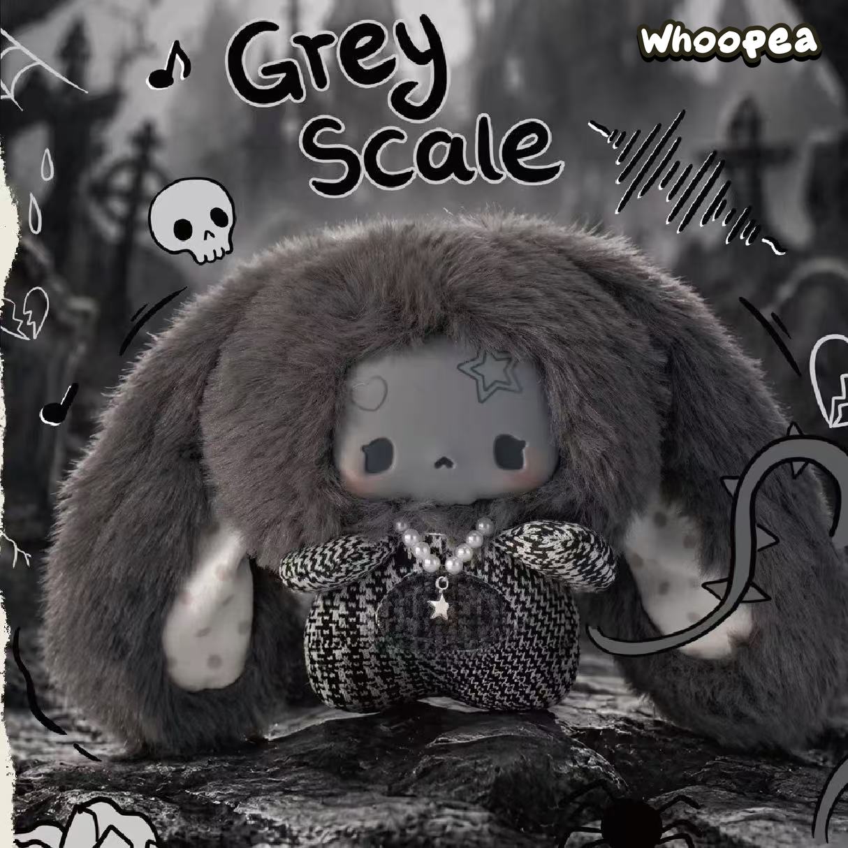 GUGU Grey-Tone Concerto Series Plush Vinyl Pendant Blind Box