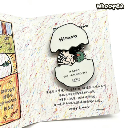 POP MART Hirono April Birthday Limited Badge